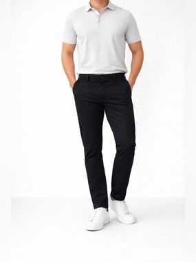 Banana Republic Rapid Movement Chino Black 34x34 Tapered NWT